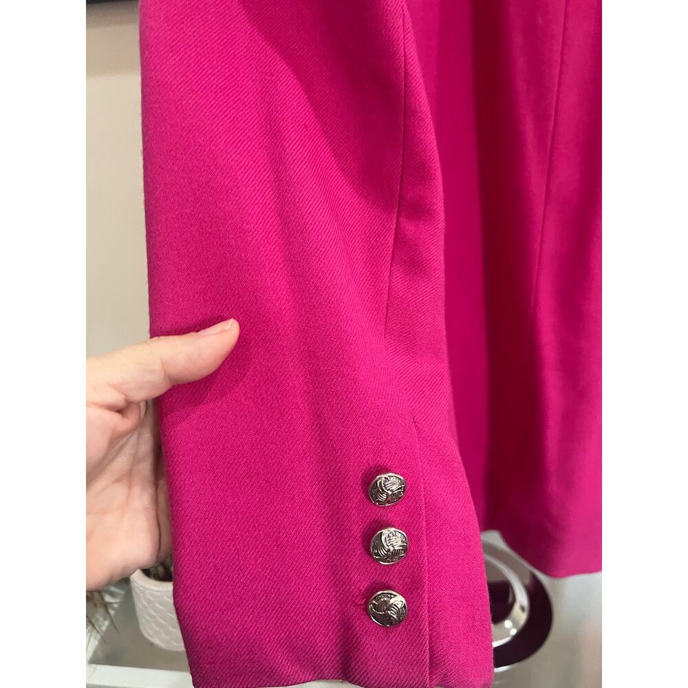 Giorgio Sant’Angelo Pink Wool Blazer – Women’s Size 14 - Picture 4 of 9